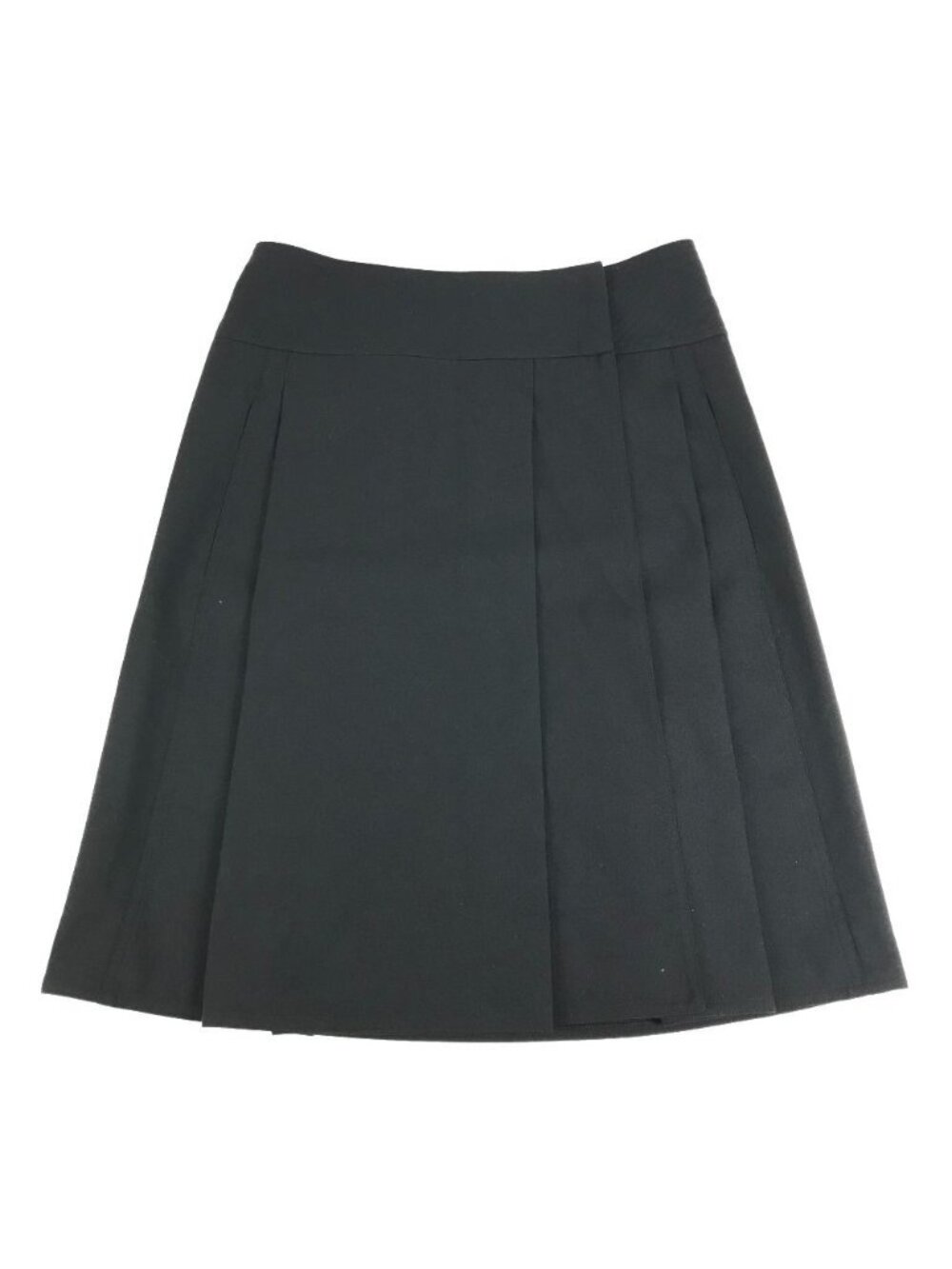 Hermes Skirt Wrapped Wool Black